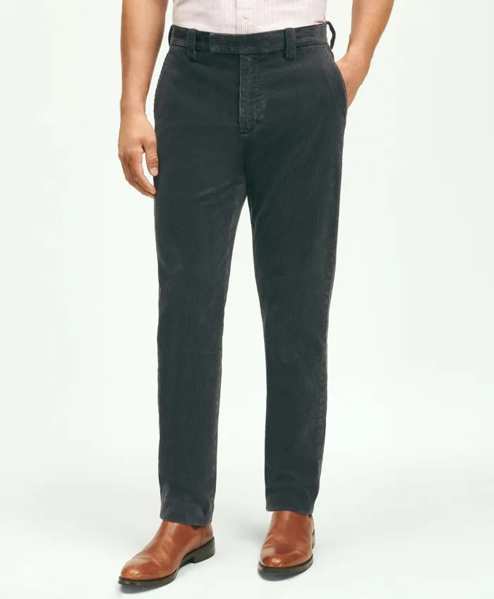 Chinos andamp Casual Pants Men Brooks Brothers Slim Fit Cotton WideWale Corduroy Pants Charcoal Chinos andamp Casual Pants Men Brooks Brothers Slim Fit Cotton WideWale Corduroy Pants Charcoal
