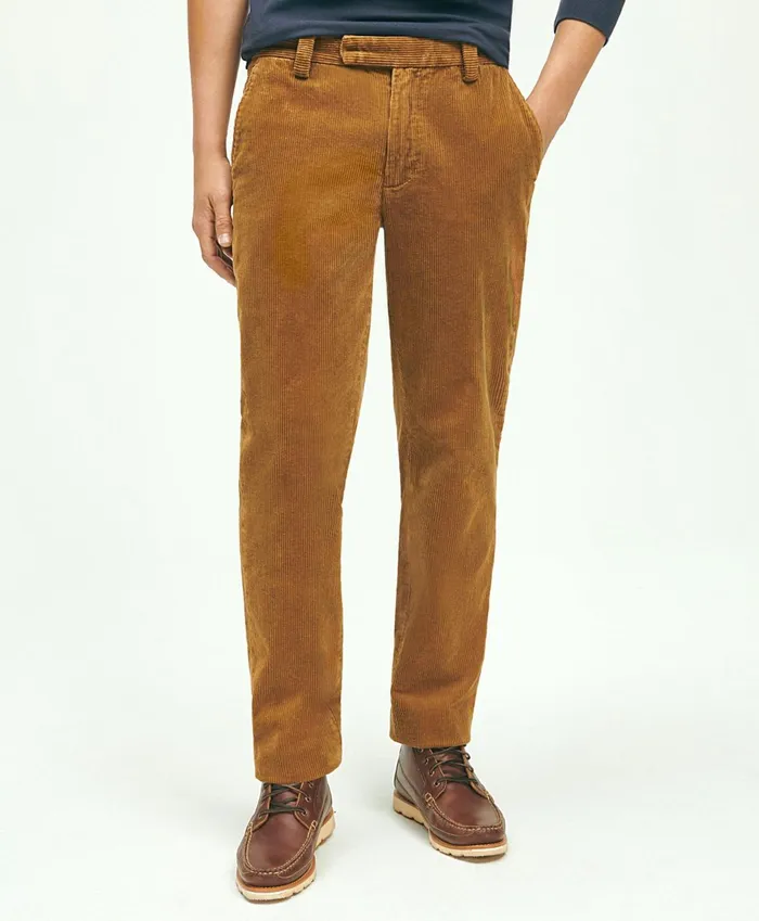 Chinos andamp Casual Pants Men Brooks Brothers Slim Fit Cotton WideWale Corduroy Pants Medium Brown Chinos andamp Casual Pants Men Brooks Brothers Slim Fit Cotton WideWale Corduroy Pants Medium Brown