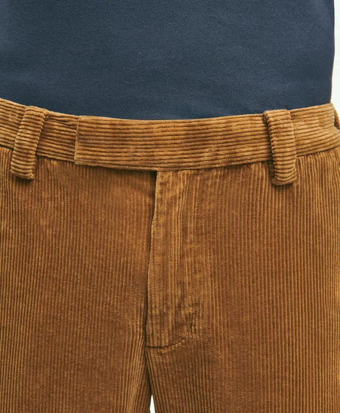 Chinos andamp Casual Pants Men Brooks Brothers Slim Fit Cotton WideWale Corduroy Pants Medium Brown