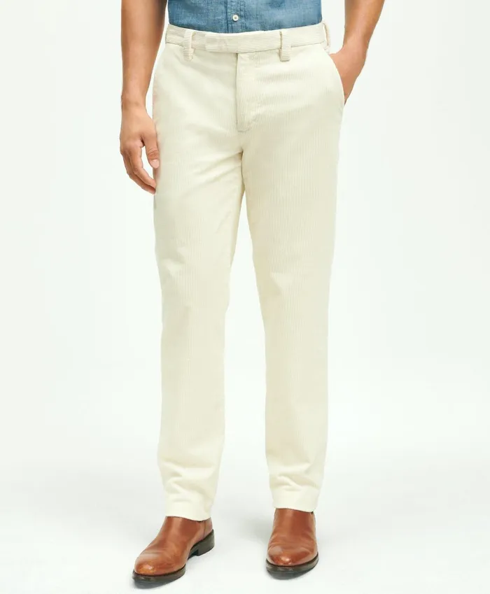 Chinos andamp Casual Pants Men Brooks Brothers Slim Fit Cotton WideWale Corduroy Pants Natural Chinos andamp Casual Pants Men Brooks Brothers Slim Fit Cotton WideWale Corduroy Pants Natural
