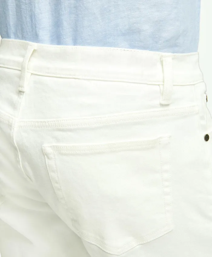 Chinos andamp Casual Pants Men Brooks Brothers Slim Fit Denim Jeans White