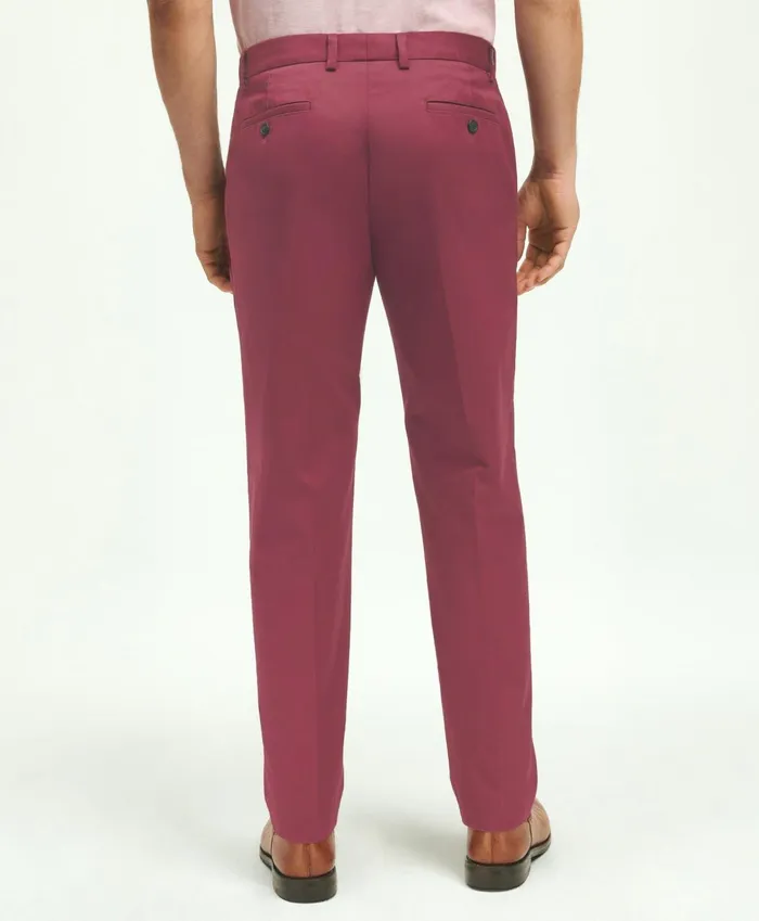 Chinos andamp Casual Pants Men Brooks Brothers Slim Fit Stretch Cotton Advantage Chino Pants Wine