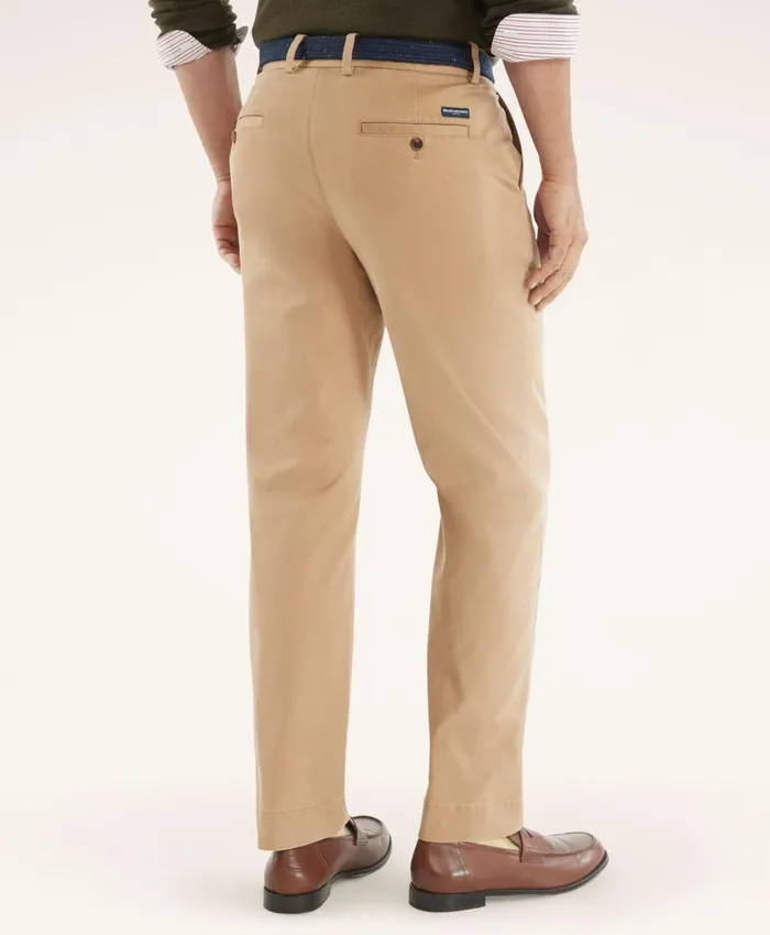 Chinos andamp Casual Pants Men Brooks Brothers Washed Stretch Chino Pants Dark Beige