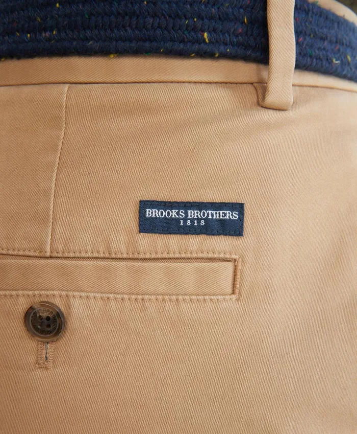 Chinos andamp Casual Pants Men Brooks Brothers Washed Stretch Chino Pants Dark Beige