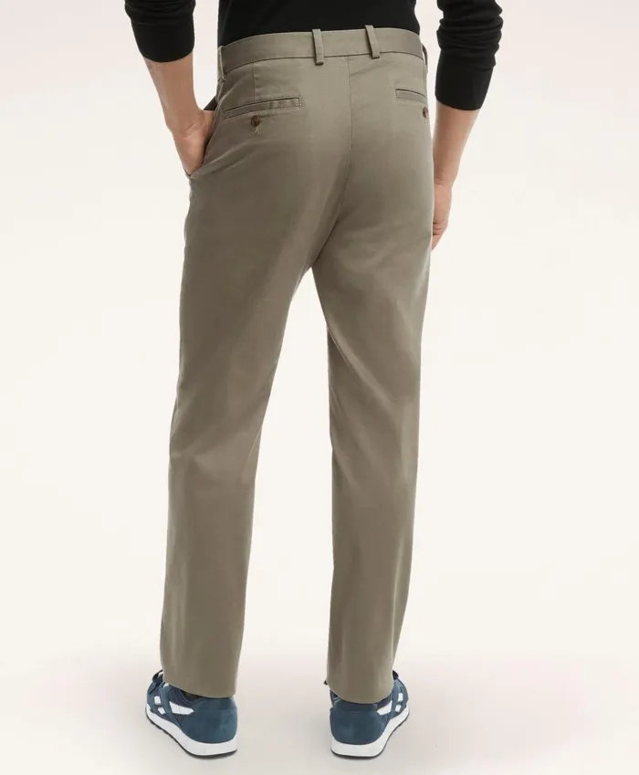 Chinos andamp Casual Pants Men Brooks Brothers Washed Stretch Chino Pants Green