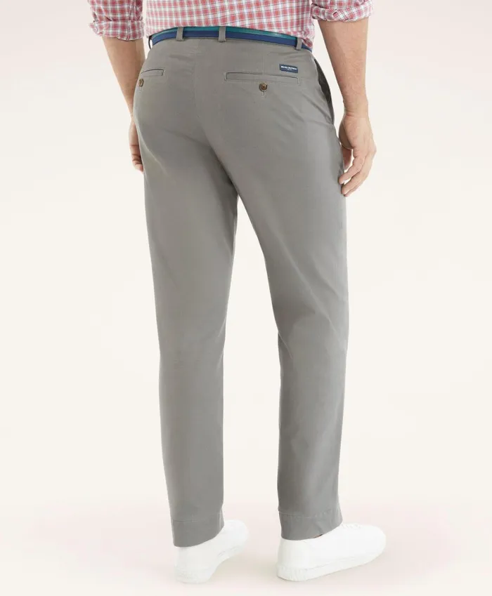 Chinos andamp Casual Pants Men Brooks Brothers Washed Stretch Chino Pants Grey