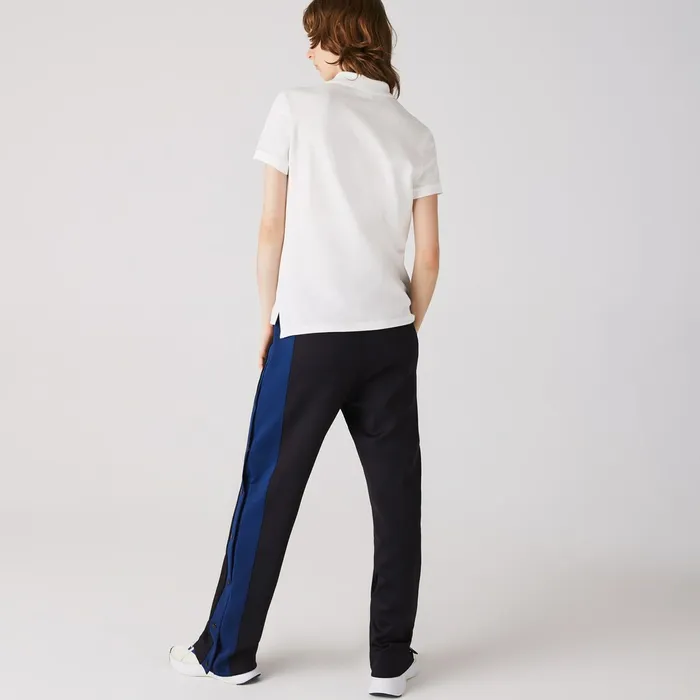 Classic Fit Soft Cotton Petit Piqu Polo Shirt White Womens Lacoste Polos Outlet