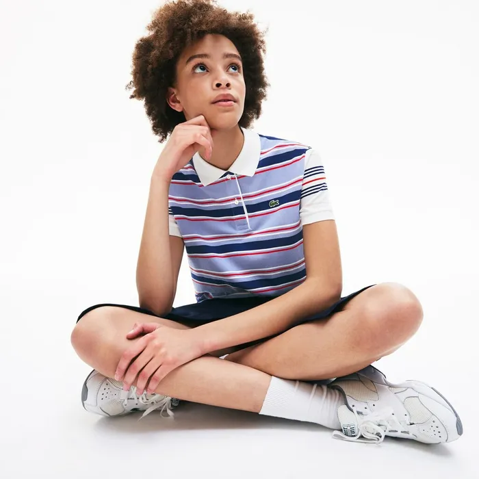 Classic Fit Striped Cotton Polo Shirt PurpleNavy BlueWhiteRedLight Pink Womens Lacoste Polos Gift Ideas Classic Fit Striped Cotton Polo Shirt PurpleNavy BlueWhiteRedLight Pink Womens Lacoste Polos Gift Ideas