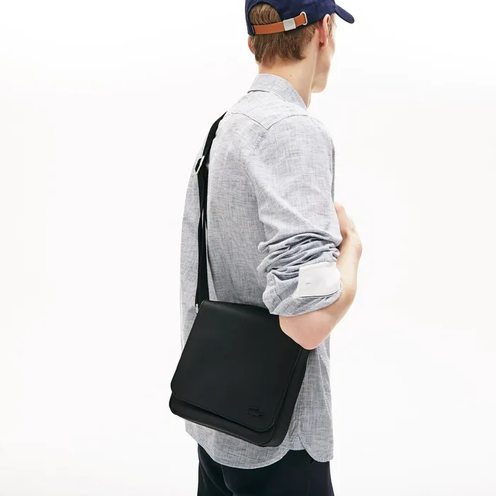 Classic Flap Camera Bag Black Mens Lacoste Bags Store