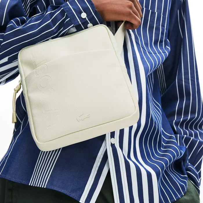 Classic L1212 Vertical Zip Camera Bag Marshmallow Mens Lacoste Bags For Sale