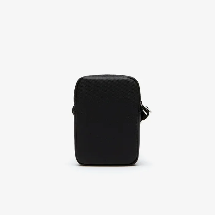 Classic Vertical Zip Bag Black Mens Lacoste Bags Store