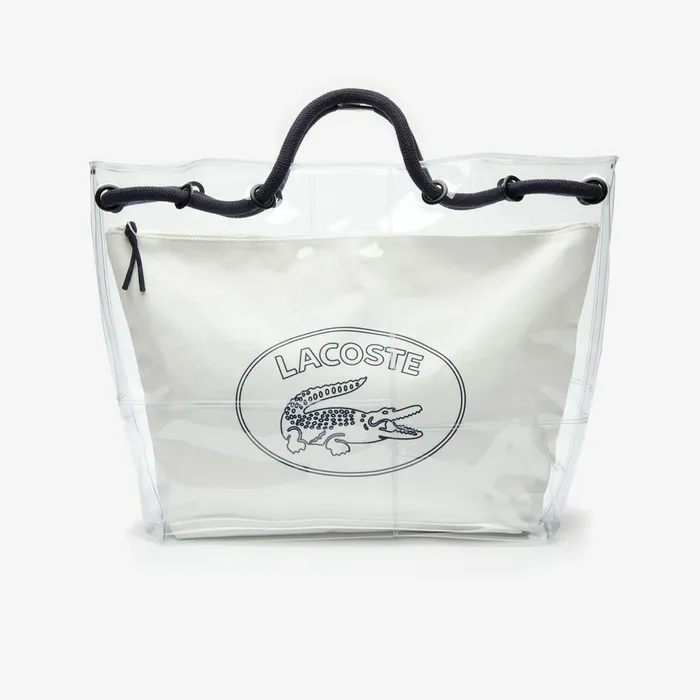 Clear Shopper Bag Transparent Peacoat Womens Lacoste Bags For Sale Online