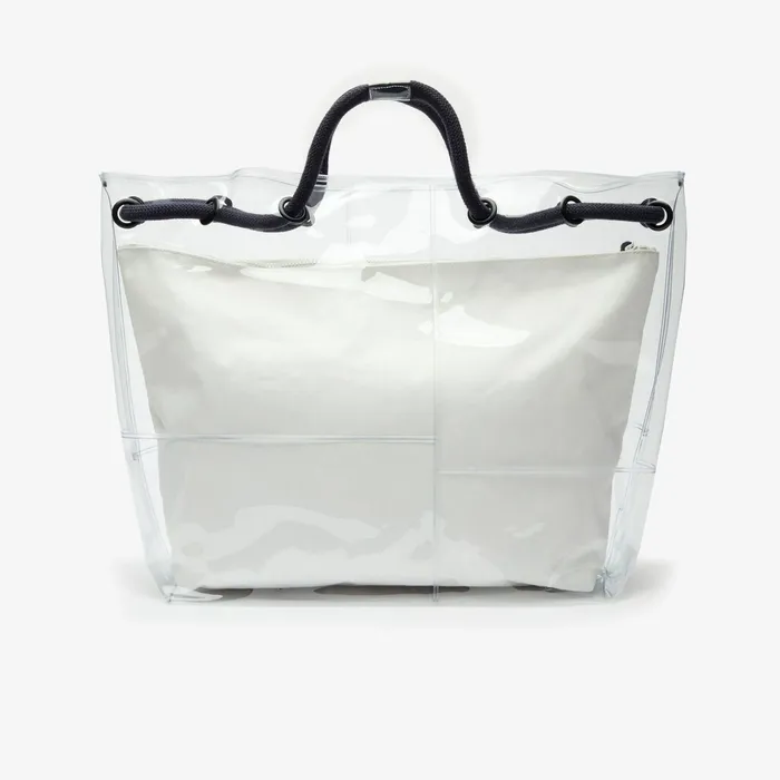 Clear Shopper Bag Transparent Peacoat Womens Lacoste Bags For Sale Online