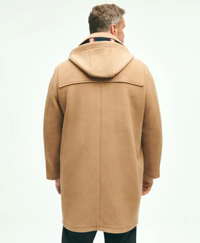 Coats andamp Jackets Men Brooks Brothers Big andamp Tall Classic Wool Duffle Coat Beige