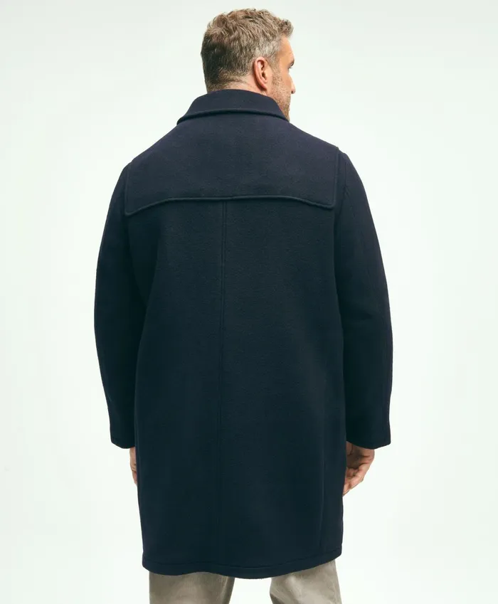 Coats andamp Jackets Men Brooks Brothers Big andamp Tall Classic Wool Duffle Coat Navy