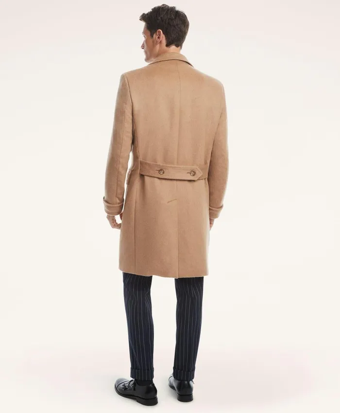 Coats andamp Jackets Men Brooks Brothers Camel Hair Peak Lapel Coat Brown