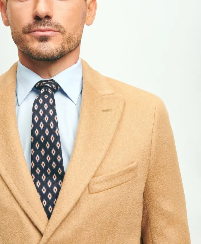 Coats andamp Jackets Men Brooks Brothers Camel Hair Polo Coat Brown