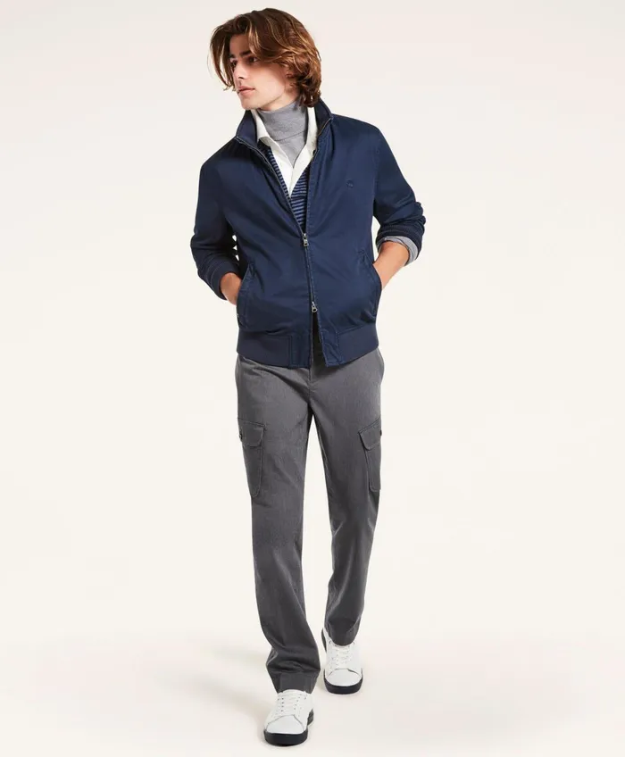 Coats andamp Jackets Men Brooks Brothers Cotton Bomber Jacket Navy