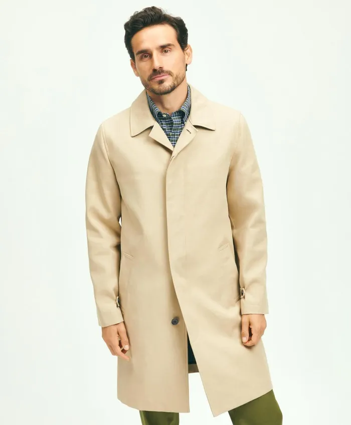 Coats andamp Jackets Men Brooks Brothers Cotton Driving Coat Tan