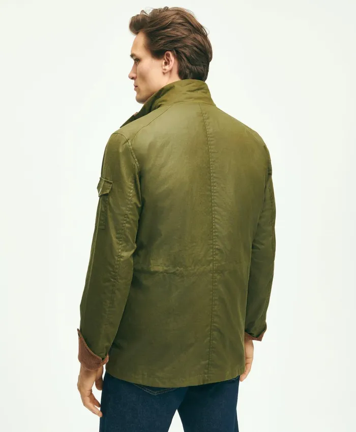 Coats andamp Jackets Men Brooks Brothers Cotton Waxed 3In1 Jacket Olive