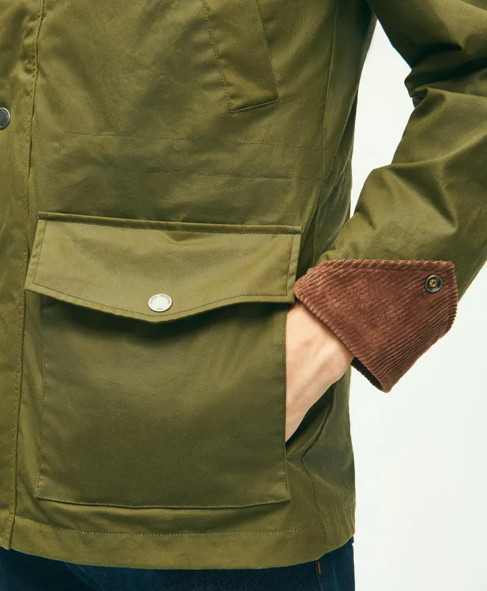 Coats andamp Jackets Men Brooks Brothers Cotton Waxed 3In1 Jacket Olive