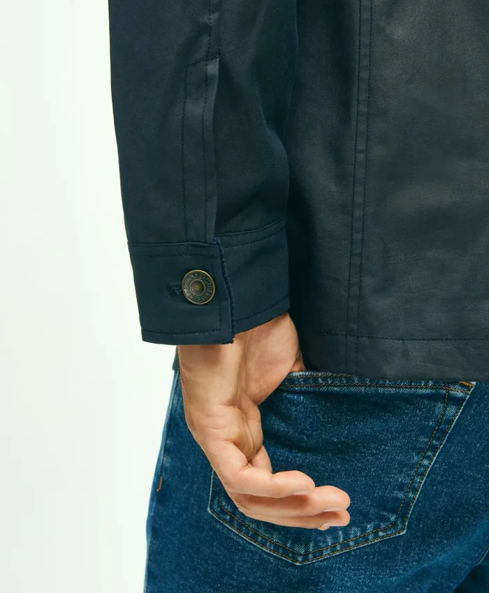 Coats andamp Jackets Men Brooks Brothers Cotton Waxed Chore Jacket Dark Blue