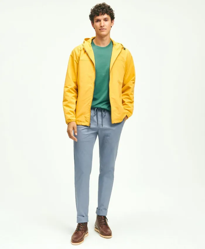 Coats andamp Jackets Men Brooks Brothers Nylon Windbreaker Yellow