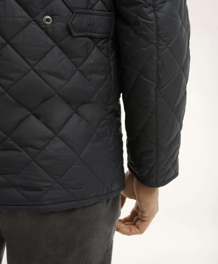 Coats andamp Jackets Men Brooks Brothers Paddock Diamond Quilted Coat Black