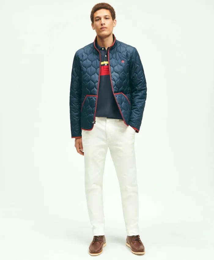Coats andamp Jackets Men Brooks Brothers Quilted Liner Jacket Navy