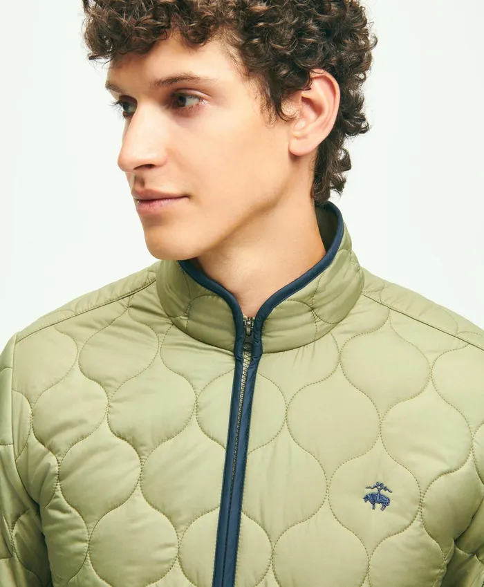 Coats andamp Jackets Men Brooks Brothers Quilted Liner Jacket Olive