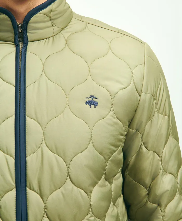 Coats andamp Jackets Men Brooks Brothers Quilted Liner Jacket Olive