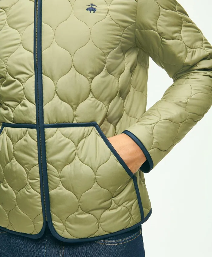 Coats andamp Jackets Men Brooks Brothers Quilted Liner Jacket Olive