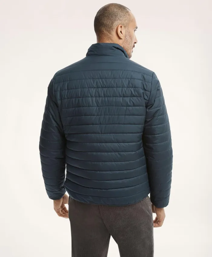 Coats andamp Jackets Men Brooks Brothers Reversible Down Puffer Jacket Navy