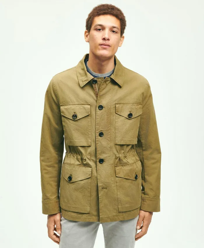 Coats andamp Jackets Men Brooks Brothers Ripstop Field Jacket Medium Green