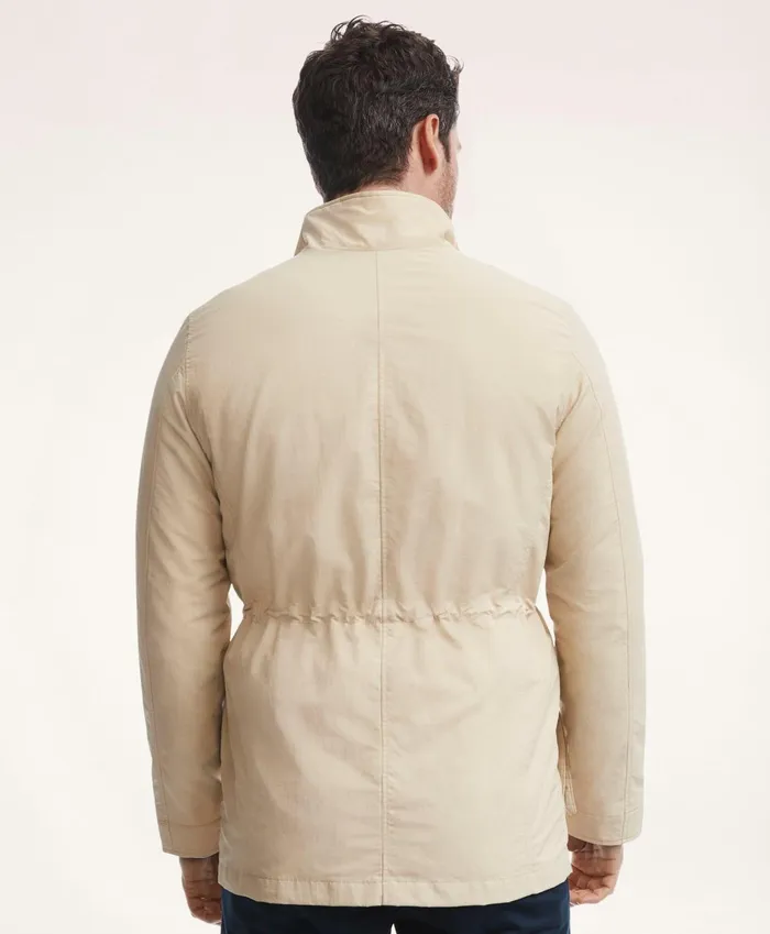 Coats andamp Jackets Men Brooks Brothers Safari Jacket In WaterRepellent Ripstop Dark Beige