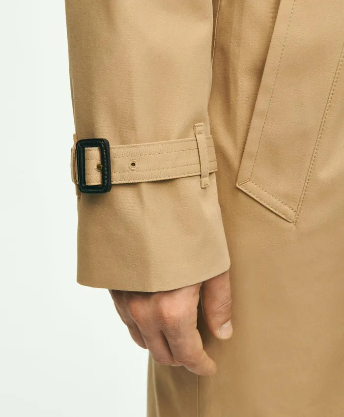 Coats andamp Jackets Men Brooks Brothers Supima Cotton Thermore Fill Trench Coat Khaki