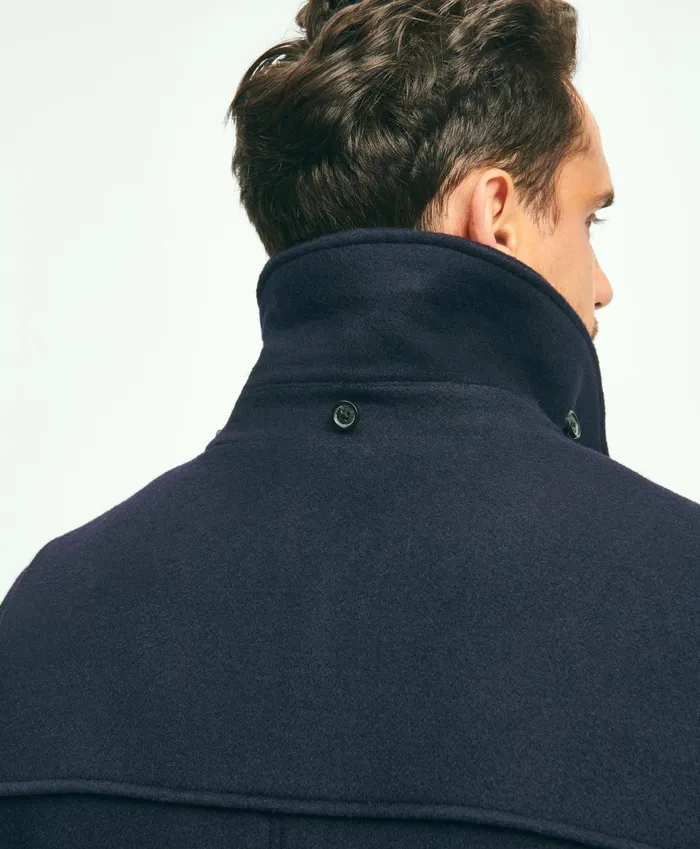 Coats andamp Jackets Men Brooks Brothers Wool Duffle Coat Navy
