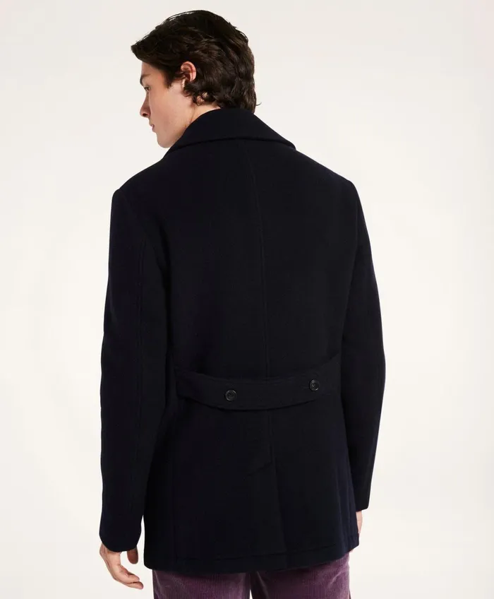 Coats andamp Jackets Men Brooks Brothers Wool Peacoat Navy