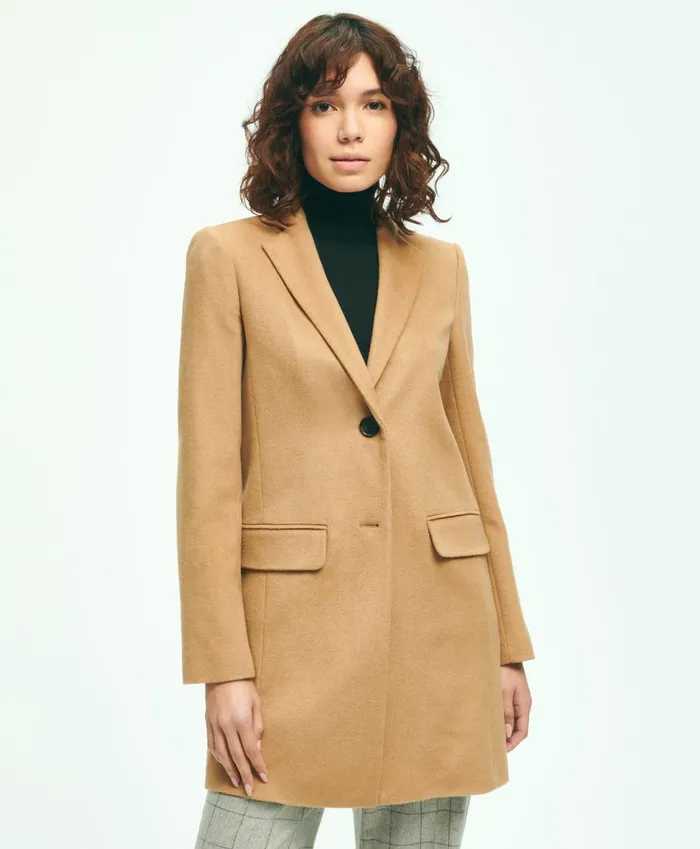 Coats andamp Jackets Women Brooks Brothers Camel Hair Car Coat Camel