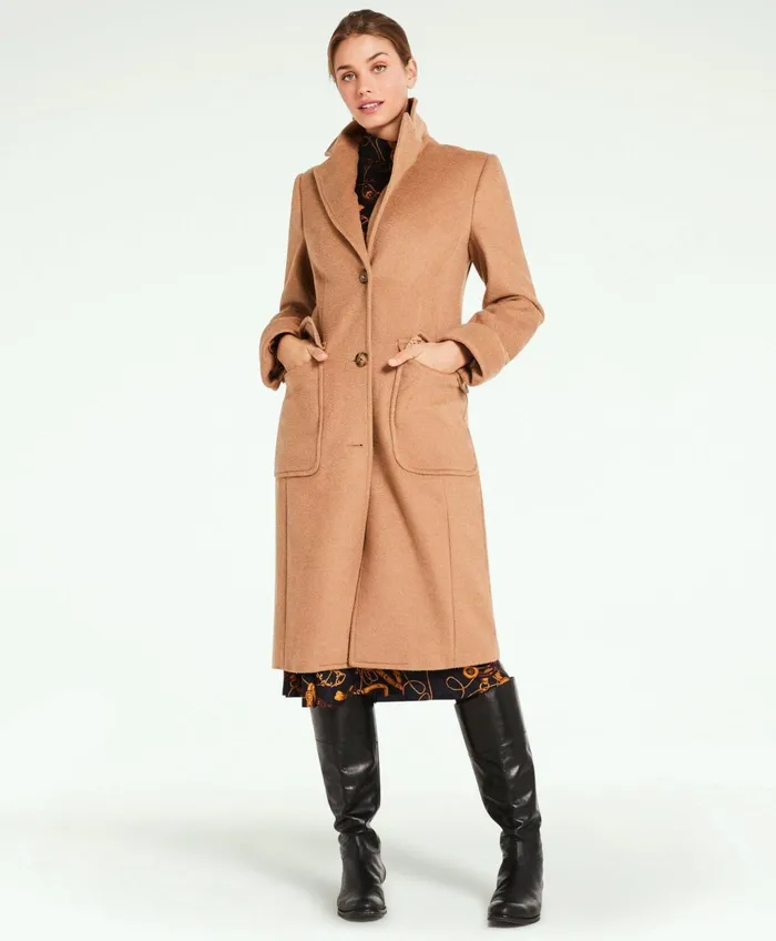 Coats andamp Jackets Women Brooks Brothers Camel Hair Polo Coat Camel