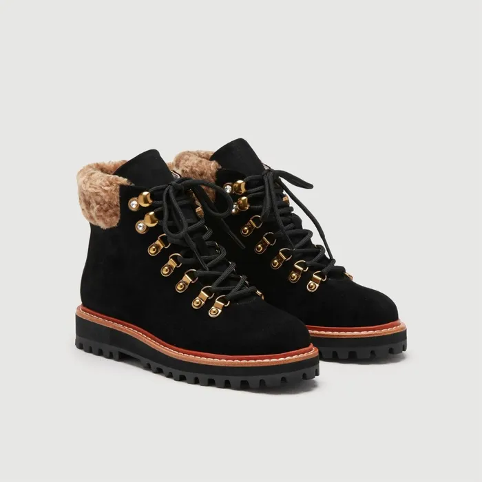 Coccinelle Boots And Ankle Boots Hyle Astrakan Noirtaupe 8211 Women