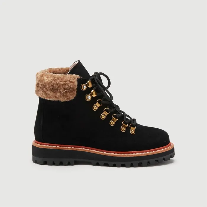 Coccinelle Boots And Ankle Boots Hyle Astrakan Noirtaupe 8211 Women
