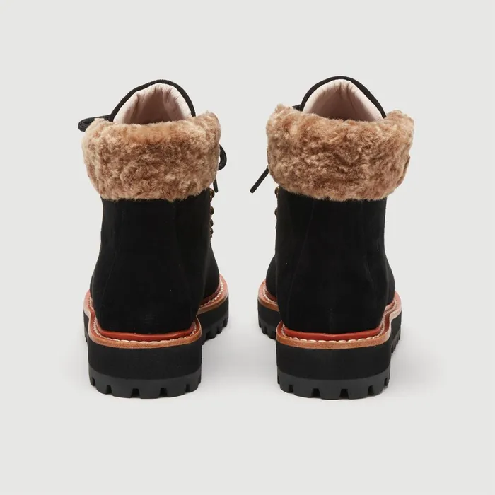 Coccinelle Boots And Ankle Boots Hyle Astrakan Noirtaupe 8211 Women