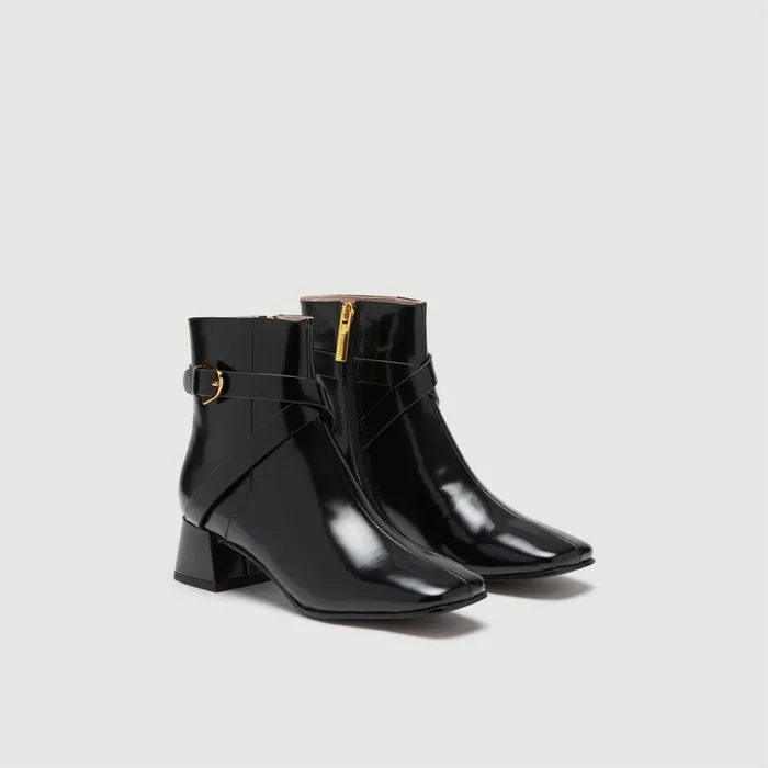 Coccinelle Boots And Ankle Boots Magalu Shiny Noir 8211 Women
