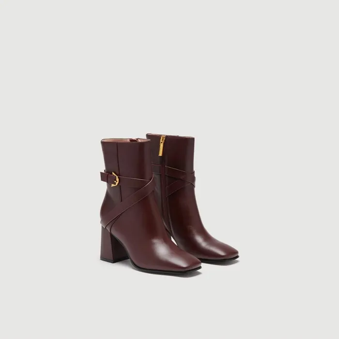 Coccinelle Boots And Ankle Boots Magalu Smooth Burgundy 8211 Women