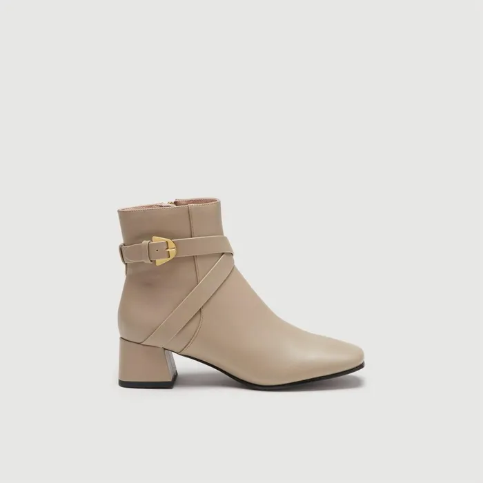 Coccinelle Boots And Ankle Boots Magalu Smooth Taupe 8211 Women