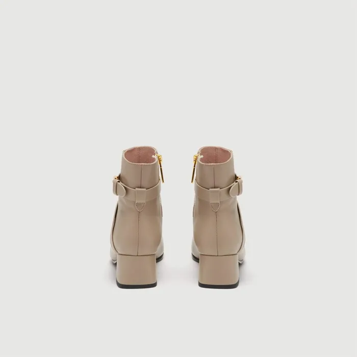 Coccinelle Boots And Ankle Boots Magalu Smooth Taupe 8211 Women