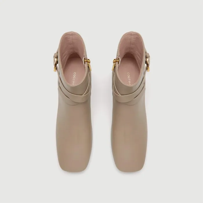 Coccinelle Boots And Ankle Boots Magalu Smooth Taupe 8211 Women