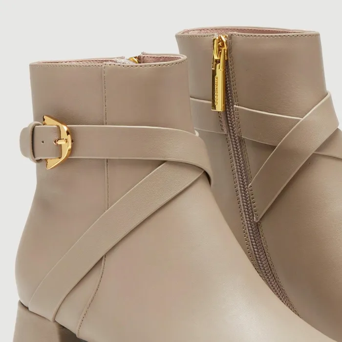 Coccinelle Boots And Ankle Boots Magalu Smooth Taupe 8211 Women