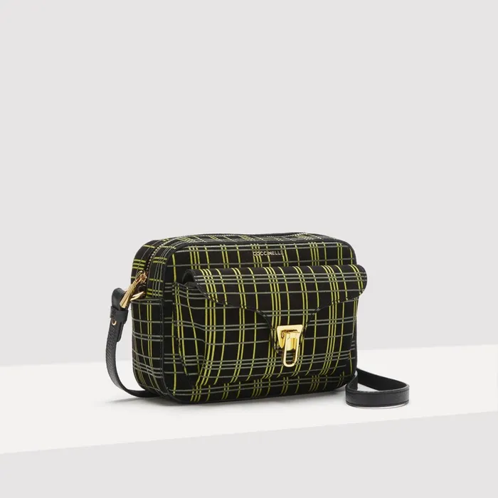 Coccinelle Crossbody Bags Beat Suede Tartan Print Small Multi Noirnoir 8211 Women